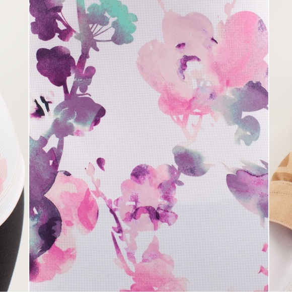 Lululemon Womens Tank Top Power Y Built In Shelf Bra Racerback Blurred Blossom 4 - Picture 4 of 16